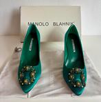 Prachtige Manolo Blahnik Pumps Groen maat 37,5, Pumps, Ophalen of Verzenden, Zo goed als nieuw, Manolo Blahnik