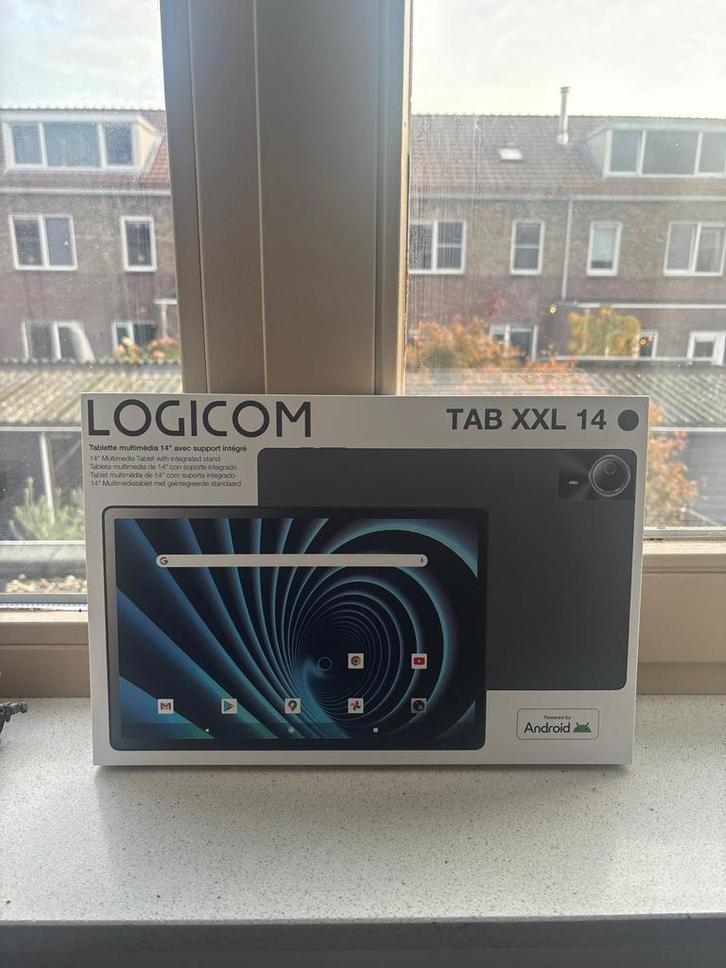 Logicom Tab XXL 14 inch Tablet, Computers en Software, Android Tablets, Gebruikt, Wi-Fi, 13 inch of meer, 16 GB, Uitbreidbaar geheugen