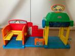 Fisher Price little people garage/wasstraat, Overige typen, Met geluid, Gebruikt, Ophalen of Verzenden