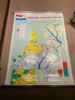 Schoolplaat uitg. de evenaar Nederland bezetting bevrijding, Antiek en Kunst, Antiek | Schoolplaten, Ophalen, Geschiedenis