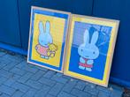 2x Nijntje Schilderij voor de Kinderkamer - Litho's en Zeefd, Ophalen of Verzenden