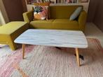 Marmeren bijzettafel, Overige materialen, Zo goed als nieuw, 75 cm of meer, Rechthoekig