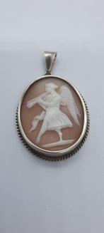 Zilveren Camee Hanger - Engel Voorstelling, Gebruikt, Overige voorstellingen, Ophalen of Verzenden, Zilver