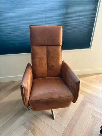Relax fauteuil cognac  beschikbaar voor biedingen