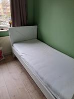 Wit landelijk eenpersoonsbed, Huis en Inrichting, Slaapkamer | Bedden, 90 cm, Landelijk, Eenpersoons, Wit