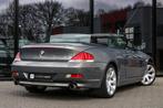 BMW 6-serie Cabrio 630i - MEMORY - STOELVERWARMING - LEER, Auto's, BMW, Automaat, Achterwielaandrijving, Gebruikt, Zwart