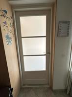 Mooie binnendeur met glas, Doe-het-zelf en Verbouw, Deuren en Horren, 80 tot 100 cm, Binnendeur, Ophalen of Verzenden, 200 tot 215 cm