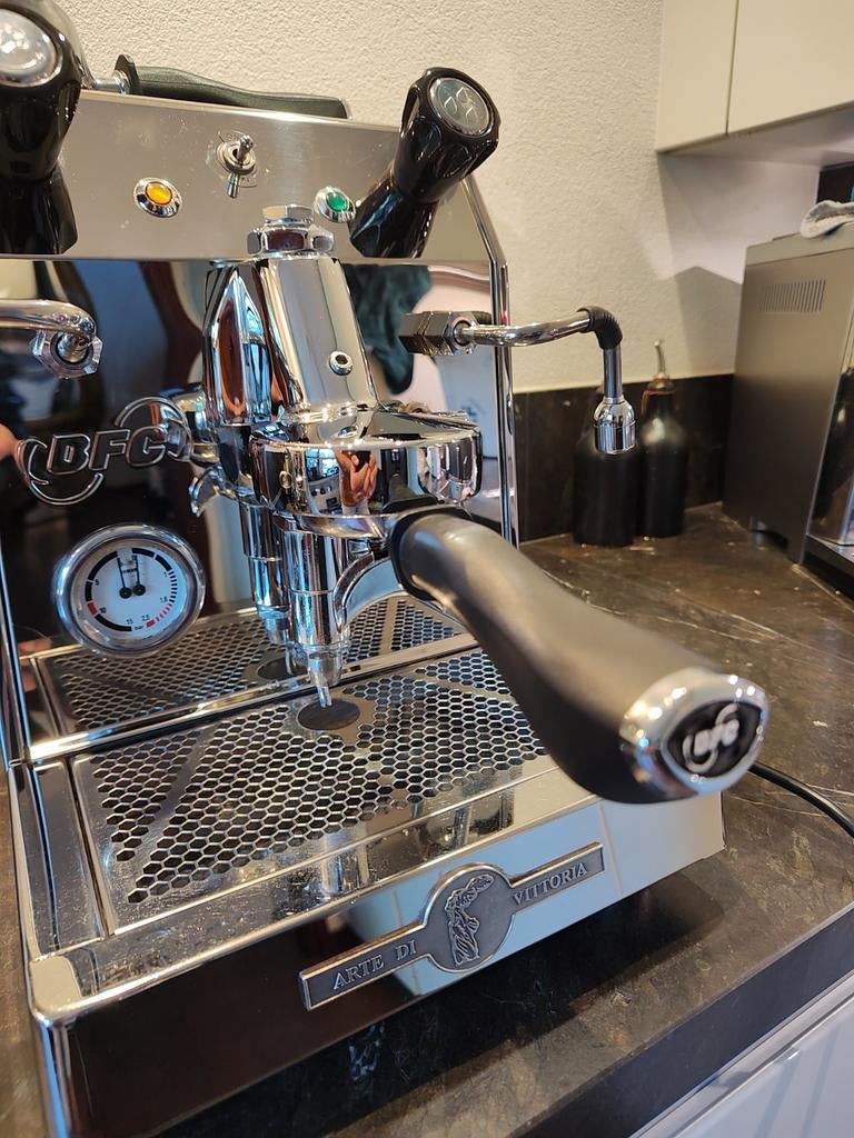 Bfc Junior elite espresso machine hx rotatie pomp, Witgoed en Apparatuur, Koffiezetapparaten, Zo goed als nieuw, Espresso apparaat