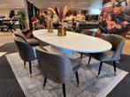 Eettafel Elli ovaal Modern 250cm wit met extra 50%Korting, Huis en Inrichting, Tafels | Eettafels, Overige materialen, 100 tot 150 cm