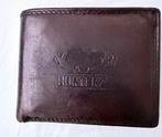 HUNTERS PORTEMONNEE BUFFELLEER Donkerbruin, Ophalen of Verzenden, Zo goed als nieuw, Bruin, Leer