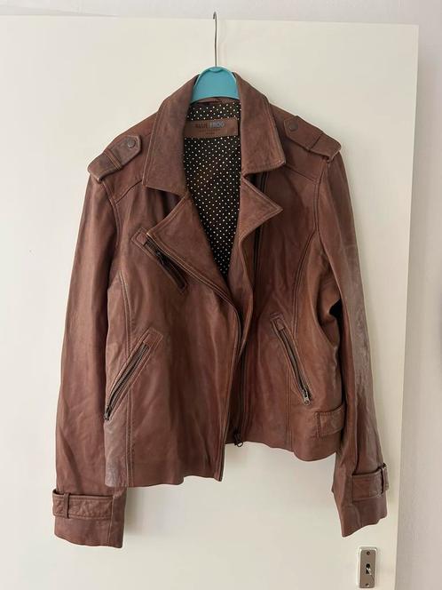 Leren jasje, Kleding | Dames, Jasjes, Kostuums en Pakken, Zo goed als nieuw, Maat 46/48 (XL) of groter, Ophalen of Verzenden