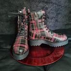 Black Premium by EMP tartan schotse ruit laarzen punk gothic, Lage of Enkellaarzen, Nieuw, Ophalen of Verzenden, Black Premium by EMP