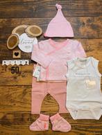 Baby girl setje legging romper shirtje muts slofjes roze 50, Kinderen en Baby's, Babykleding | Maat 50, Ophalen of Verzenden, Nieuw