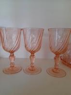 Luminarc rosaline glazen in goede staat, Antiek en Kunst, Antiek | Glas en Kristal, Ophalen