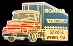 Scania Trailor pin- Garage Weibel  pin, Verzenden, Nieuw, Transport, Speldje of Pin
