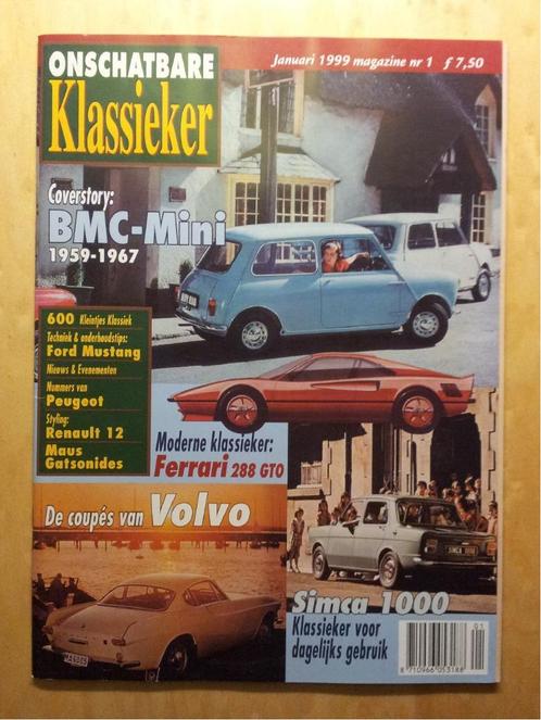 Nieuwe Onschatbare Klassieker 1999 nr. 1, 7, 8, 9, 10 NIEUW, Boeken, Auto's | Folders en Tijdschriften, Nieuw, Ophalen of Verzenden