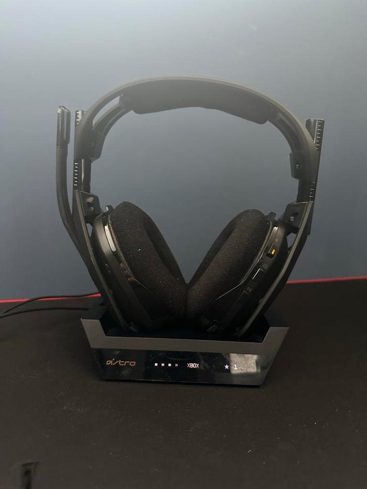 Astro A50 Xbox/PC, Computers en Software, Headsets, Zo goed als nieuw, Draadloos, Gaming headset, Inklapbare microfoon, Mute-functie