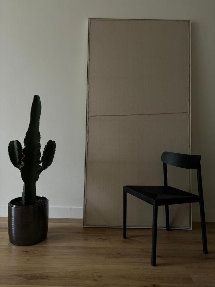 Prachtige zwarte eetkamerstoelen x3 Nest Living, Huis en Inrichting, Stoelen, Zo goed als nieuw, Drie, Hout, Riet of Rotan, Zwart