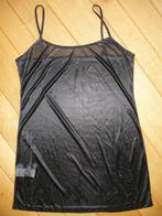 MANGO jurk lange top zwart glans maat L - nieuw -, Maat 38/40 (M), Mango, Zwart, Nieuw