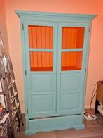 Blauw oranje kast, Ophalen of Verzenden, Minder dan 50 cm, Kast, 105 cm of meer