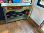 Sloophouten Sidetable met Lades, Huis en Inrichting, Tafels | Sidetables, Ophalen, Gebruikt, 100 tot 150 cm, Overige houtsoorten