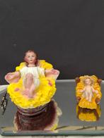 2 antieke Kerst kribbe van gips., Antiek en Kunst, Antiek | Religie, Ophalen of Verzenden