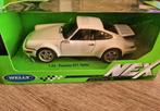 Welly Porsche 911 Turbo 964 wit nieuw in doos 1:24, Ophalen of Verzenden, Nieuw, Auto, Overige merken
