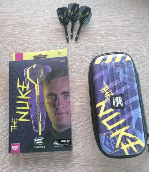 Target Luke Littler G1 90%,Target Takoma Littler, K-Flex N6, Sport en Fitness, Darts, Nieuw, Pijlen, Ophalen of Verzenden