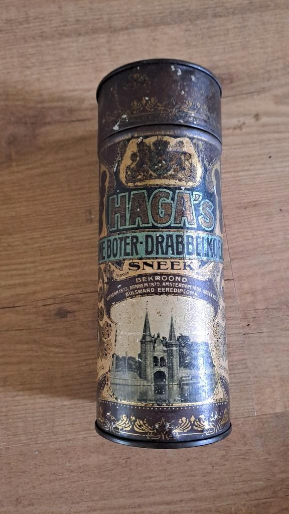 Haga drabbelkoeken Sneek, Verzamelen, Blikken, Gebruikt, Overige merken, Ophalen of Verzenden