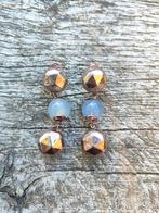 Vintage 925 Zilveren Oorbellen Arezzo Italy, Sieraden, Tassen en Uiterlijk, Verzenden, Met edelsteen, Zilver, Zilver