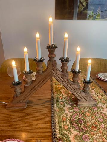 Vintage adventkandelaar Zweeds design Kerst beschikbaar voor biedingen