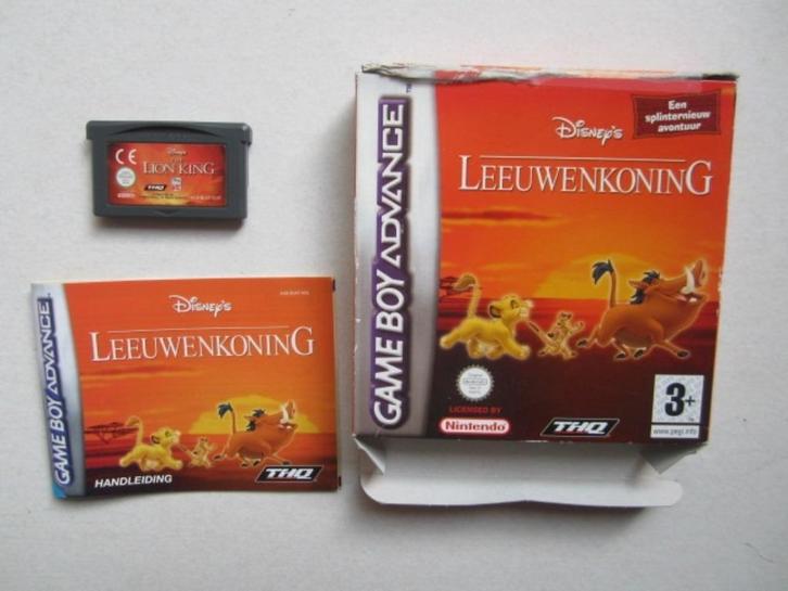 Lion King (Disney) Nintendo Gameboy Game Boy Advance, Spelcomputers en Games, Games | Nintendo Game Boy, Gebruikt, Platform, 1 speler