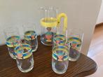 Drinkset, karaf met 6 glazen - Terrazza - Bormioli Rocco, Ophalen of Verzenden, Zo goed als nieuw, Waterglas
