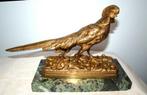 Bronzen fazant, Antiek en Kunst, Antiek | Koper en Brons, Ophalen of Verzenden