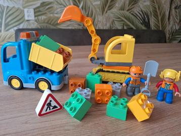 Nieuwe Duplo Graafmachine & Kiepwagen Set beschikbaar voor biedingen
