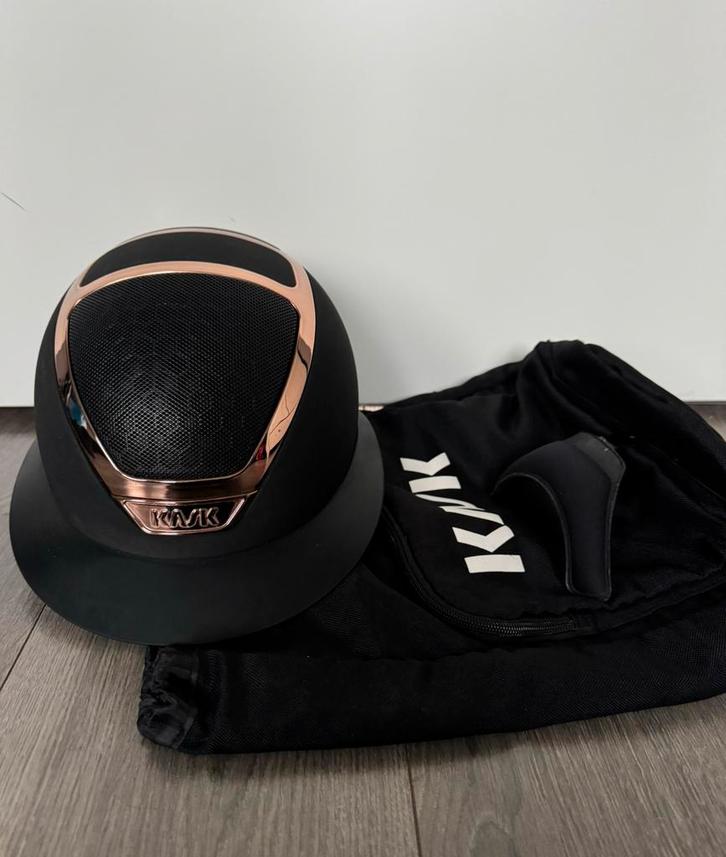 Kask Chrome Star Lady Rose Gold 56 nieuwstaat, Dieren en Toebehoren, Paardrijkleding, Zo goed als nieuw, Cap, Dressuur, Ophalen of Verzenden