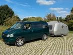 Volkswagen 2.5 tdi camper 1998 Groen, Auto's, 1800 kg, 7 stoelen, Diesel, 115 pk