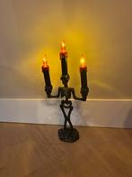 Halloween Kandelaar Skelet met Lampjes, Huis en Inrichting, Ophalen of Verzenden, Gebruikt