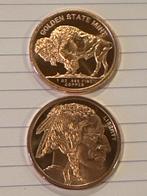 Koperen munt 1oz - Buffalo / Indian Head (17 beschikbaar), Ophalen of Verzenden, Overige landen, Overige waardes, Losse munt