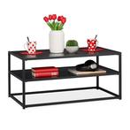 Relaxdays salontafel met opbergruimte - 42x90x50 cm, RELAXDAYS, Nieuw, Ophalen of Verzenden, RELAXDAYS