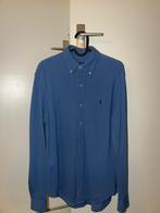 Ralph lauren mesh overhemd blauw MT S, Ophalen, Zo goed als nieuw, Blauw