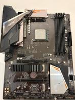 Gigabyte B450 AORUS Elite moederbord en AMD Ryzen 5 2600 cpu, DDR4, Ophalen of Verzenden, Zo goed als nieuw, Socket AM4