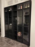 Billy boekenkast met glazen deuren, Ophalen, Gebruikt, 200 cm of meer, Ikea, industrieel