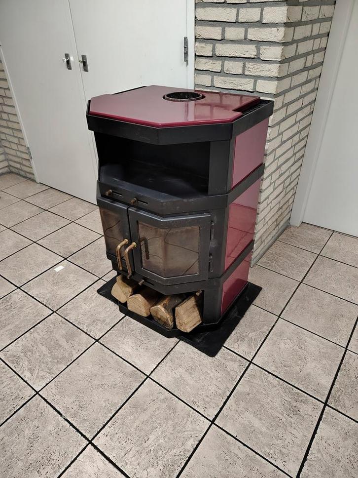 Houtkachel / Allesbrander 8kw, Huis en Inrichting, Kachels, Gebruikt, Vrijstaand, Houtkachel, Hout, Ophalen