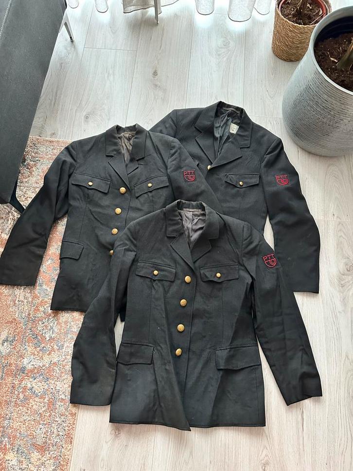 3x PTT post jas - maat 48/M, Kleding | Heren, Carnavalskleding en Feestkleding, Gedragen, Kleding, Carnaval, Maat 48/50 (M), Verzenden