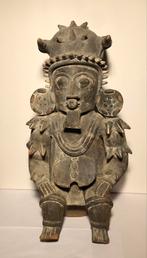 Zeldzaam Zuid-Amerikaans Terracotta Beeld - Krijger, Antiek en Kunst, Ophalen of Verzenden