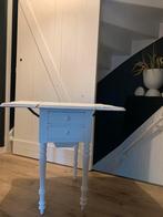 Oud eiken hangoor tafeltje, vintage, brocante, Ophalen of Verzenden