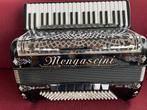 Z.g.a.n. Mengascini Modello 415.Accordeon. 5 korig. Piccolo., Muziek en Instrumenten, Overige merken, Met koffer, Zo goed als nieuw