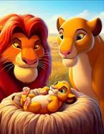 5 Disney diamond painting pakket 50x70 ronde steentjes 1, Ophalen of Verzenden, Nieuw, Knutselwerk