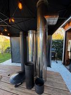 Dubbelwandig en dikwandige kachelpijp, Huis en Inrichting, Kachels, Ophalen of Verzenden, Zo goed als nieuw